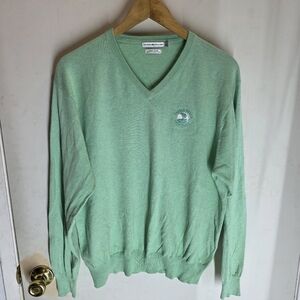 Peter Millar Men's  Cotton Cashmere Pullover Sweater V-Neck